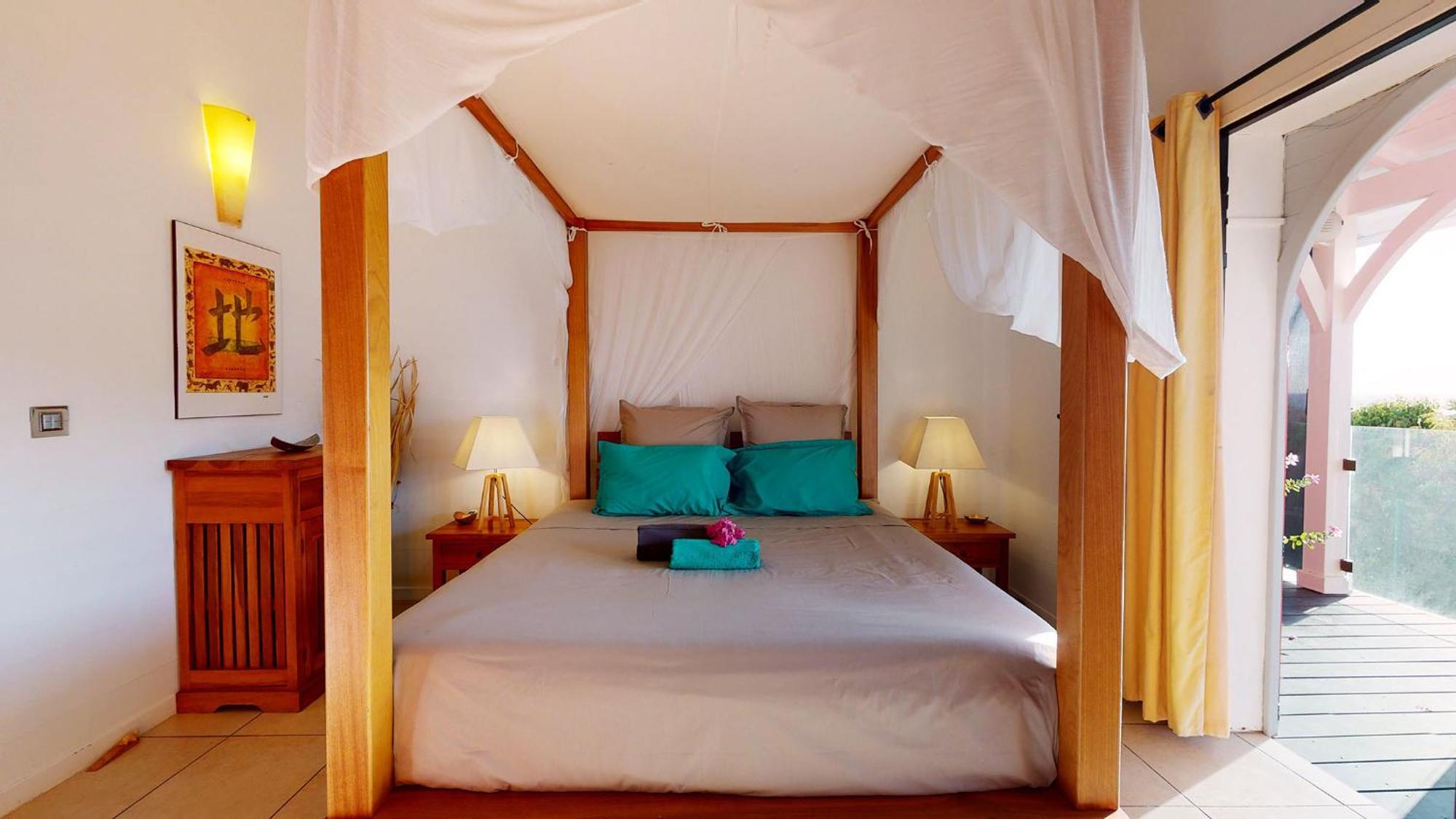 Villa Deluxe L'Hacienda Villa Vue Mer 180 Piscine Jacuzzi Proche Plage Marina Golf Pointe Des Chateaux Et Casino Jardin Clos Voyage Durable سانت فرانسوا الغرفة الصورة