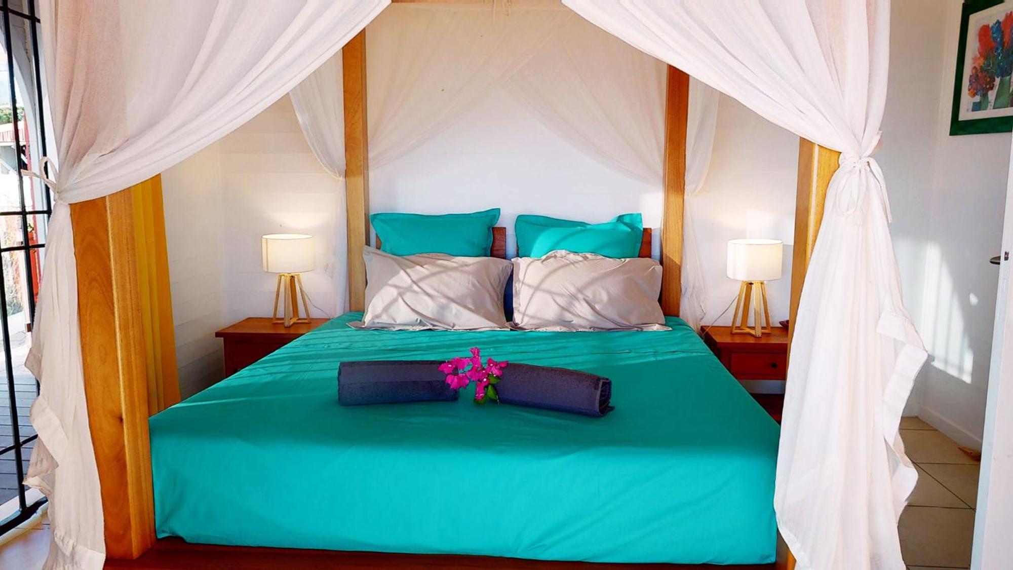 Villa Deluxe L'Hacienda Villa Vue Mer 180 Piscine Jacuzzi Proche Plage Marina Golf Pointe Des Chateaux Et Casino Jardin Clos Voyage Durable سانت فرانسوا الغرفة الصورة