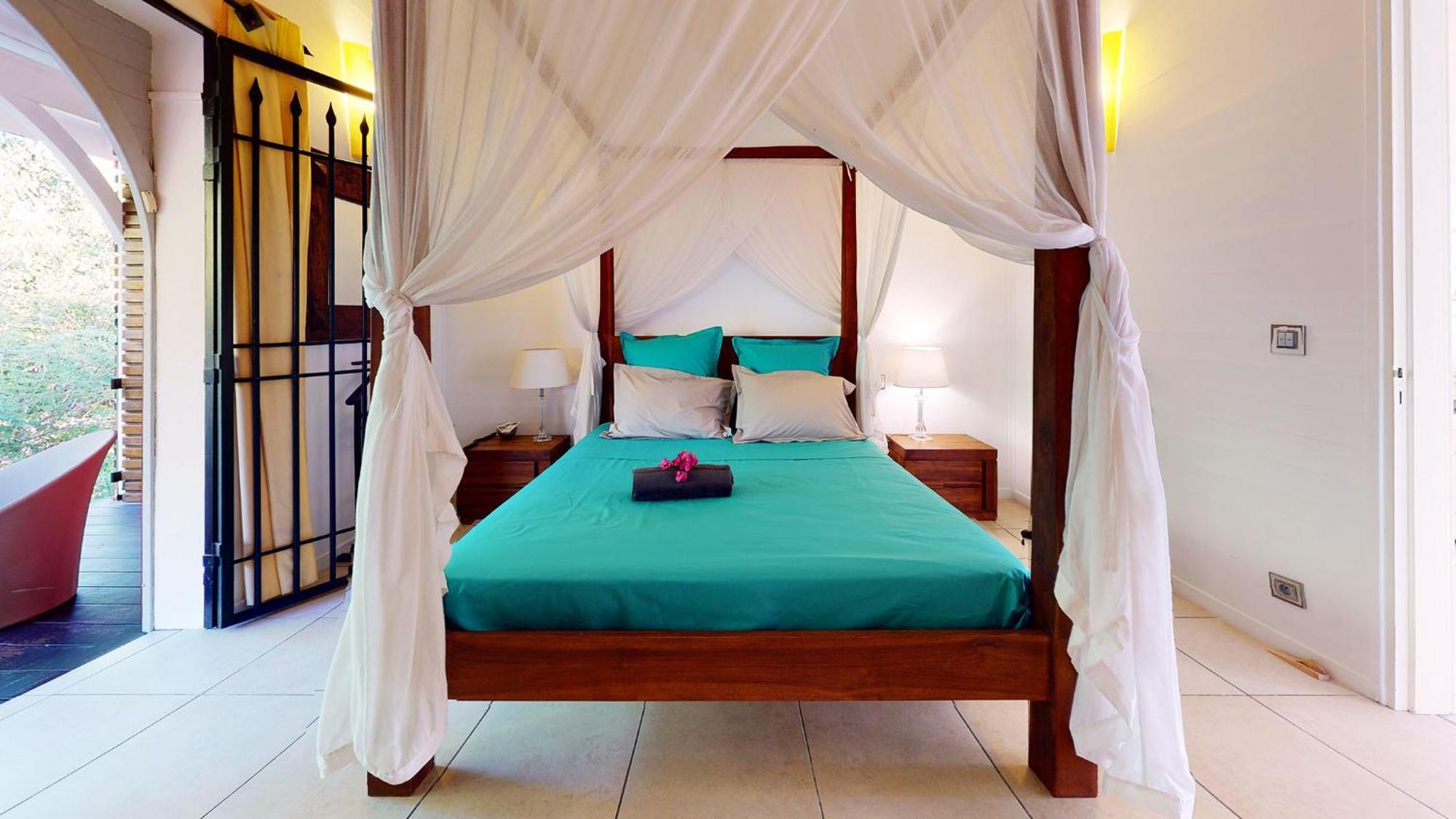 Villa Deluxe L'Hacienda Villa Vue Mer 180 Piscine Jacuzzi Proche Plage Marina Golf Pointe Des Chateaux Et Casino Jardin Clos Voyage Durable سانت فرانسوا الغرفة الصورة