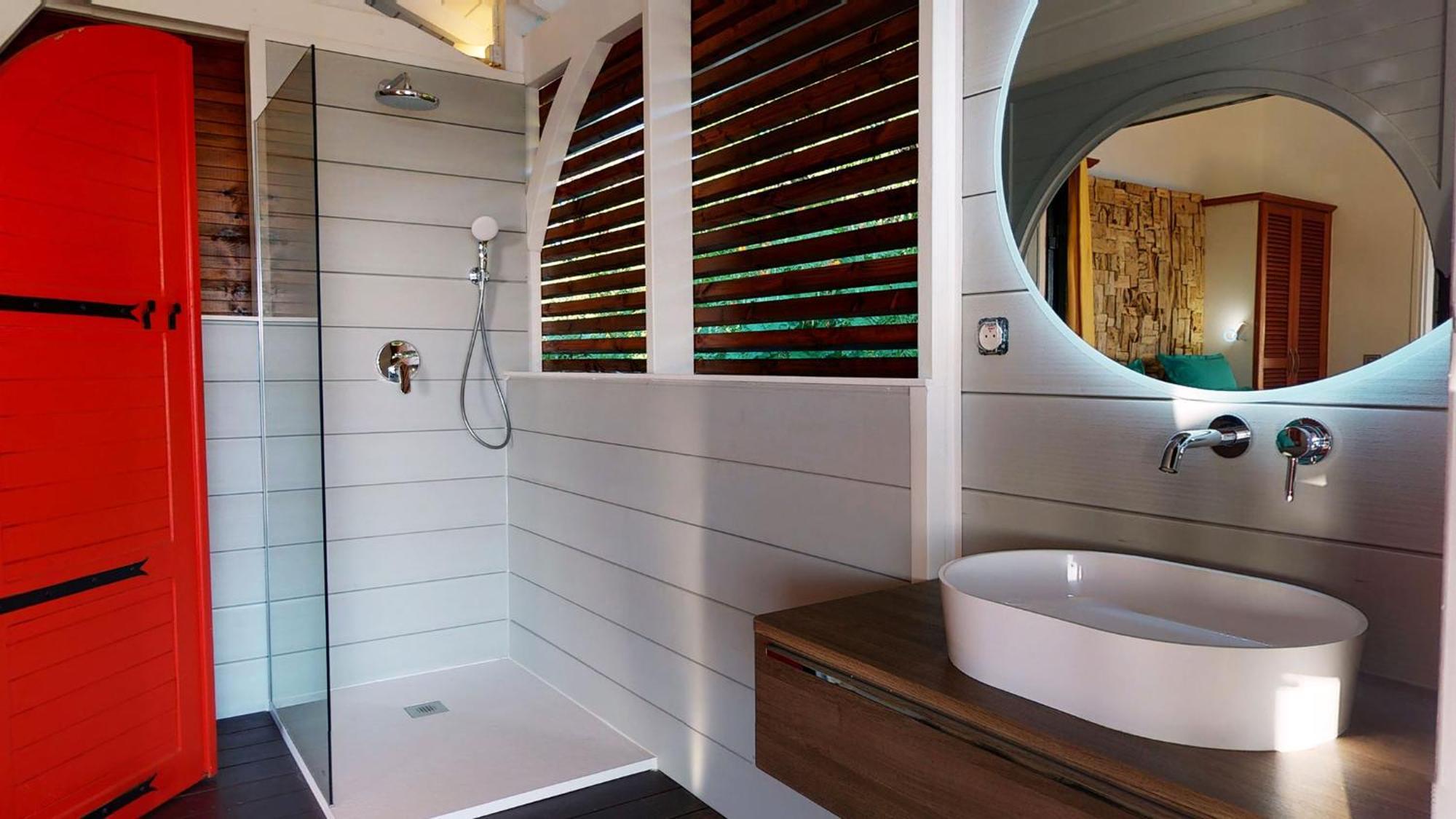 Villa Deluxe L'Hacienda Villa Vue Mer 180 Piscine Jacuzzi Proche Plage Marina Golf Pointe Des Chateaux Et Casino Jardin Clos Voyage Durable سانت فرانسوا الغرفة الصورة