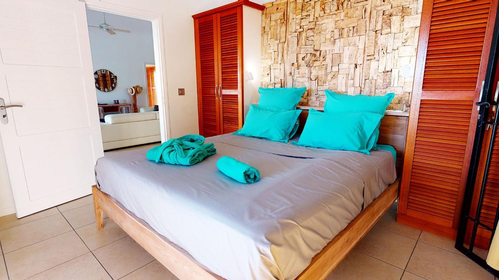 Villa Deluxe L'Hacienda Villa Vue Mer 180 Piscine Jacuzzi Proche Plage Marina Golf Pointe Des Chateaux Et Casino Jardin Clos Voyage Durable سانت فرانسوا الغرفة الصورة
