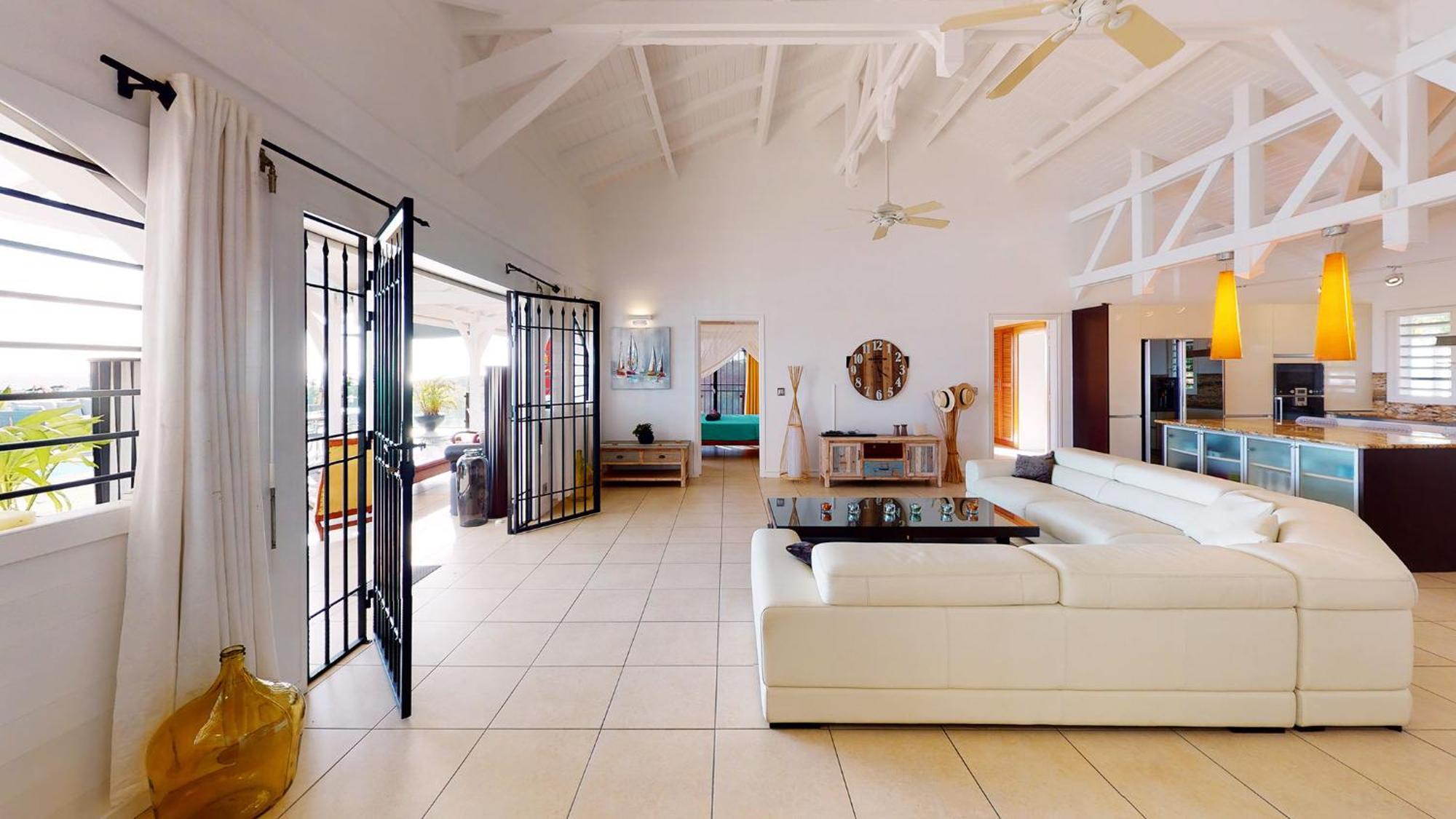 Villa Deluxe L'Hacienda Villa Vue Mer 180 Piscine Jacuzzi Proche Plage Marina Golf Pointe Des Chateaux Et Casino Jardin Clos Voyage Durable سانت فرانسوا الغرفة الصورة